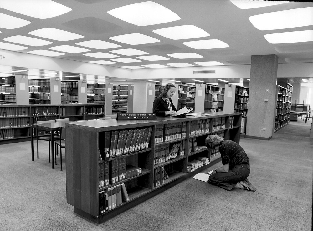 Law library interior