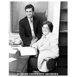 Visiting law professors Sidney and Jane Picker