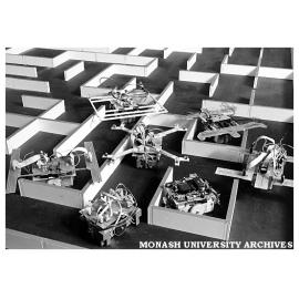 Electro-mechanical robot mice in a maze