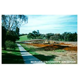 Construction of synthetic hockey field