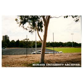 Construction of synthetic hockey field