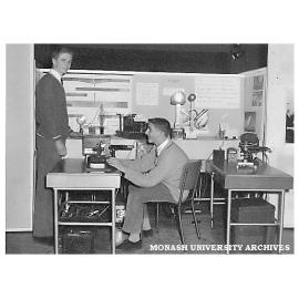 Physics display at Commonwealth Technical Training Week exhibition at Chadstone shopping centre.