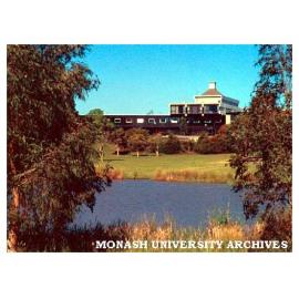 Gippsland campus view from across the lake