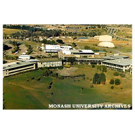 Aerial view of Gippsland campus looking west