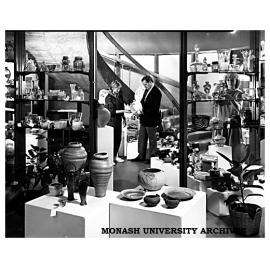 Display of ceramics at Chisholm Concepts 1985
