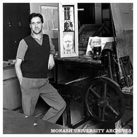 Larry Parkinson, post-graduate student of Fine Arts, whose work will be included in the Department's major exhibition of 1985