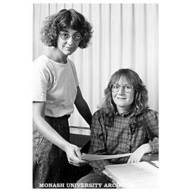 Ms Jenny McGowan, Chisholm Children's Services Co-ordinator, and co-worker Ms Ann Garden