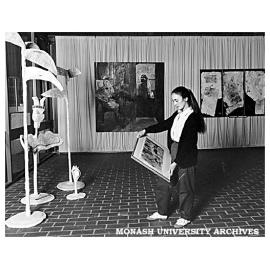 Second year Chisholm Fine Art student Sandra Williams, winner of the Lucato Peace Prize