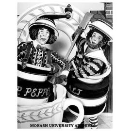 Bill Binks (left) and Steven Ritchie as Salt and Pepper in 'The Gingerbread Man', a Garry Ginivan rainbow Management Production