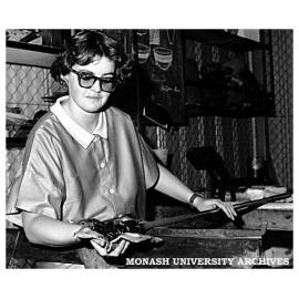 Fourth year Chisholm ceramics student Felicity Larkins,winner of a seven week scholarship to the Pilchuck School, USA