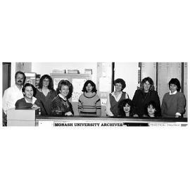 Chisholm Community Services staff (left to right) Tibor Weisz, Barbara Pittard, Jenny McGowan, Dr Livia Jackson, Kate Grivas, Sandra Luxmore, Joanne Barker, Dr Jill Grogan, Kathryn I'anson and Lynette Sunderland