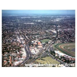 Aerial view of Caulfield campus toward the south-east