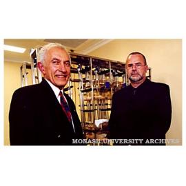 IRD Director Professor David de Kretser (left) and Mr Stephen Marshall, Director of Animal Services