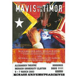 Poster for 'Mavis Goes to Timor' by Angela Chaplin, Katherine Thomson and Kavisha Mazzella