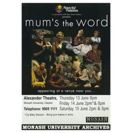 Poster for 'Mum's the Word' by Picture This Productions