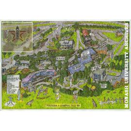 Monash University Student Union poster of Peninsula campus July 1998