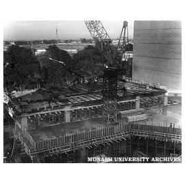 Construction of C Block, Caulfield Institute of Technology, Railway Avenue, Caulfield