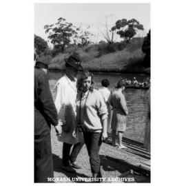 Joy Brooks, Applied Chemistry, at Caulfield Technical College raft race