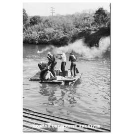 Caulfield Technical College students raft race