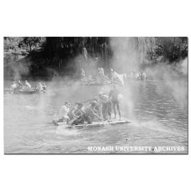 Caulfield Technical College students raft race