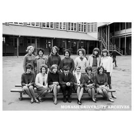 Caulfield Technical College Commerce Department class girls