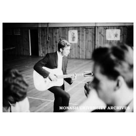 Caulfield Technical College revue - Adam's Apple Core rehearsal guitar practice