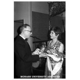 Mr Lambert & Ann Davis at Caulfield Technical College ball presentation