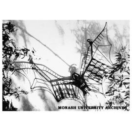 Clifton Pugh's 'Flying foxes' on wall of Science lecture theatres