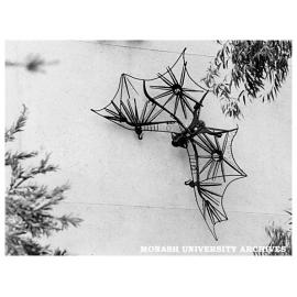 Clifton Pugh's 'Flying foxes' on wall of Science lecture theatres