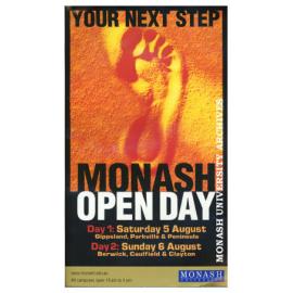 Poster for Monash Open Day