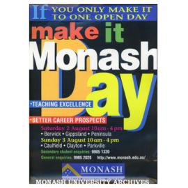 Poster for Monash Day