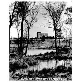 Humanities building (first phase) from Snake Gully.