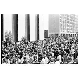 Student protest rally in Forum