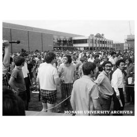 Student protest rally in Forum