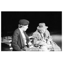 Justin Shortall and Henrie Ellis in Monash Players performance