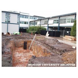 Installation of in-ground water tank in Engineering building 60 courtyard