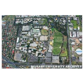 Aerial view of Clayton campus from the south
