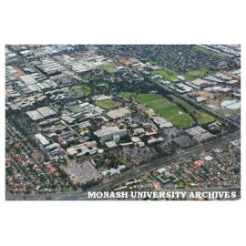 Aerial view of Clayton campus from the south west
