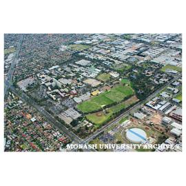 Aerial view of Clayton campus from the south east