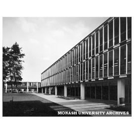 Hargrave Library with Mechanical Engineering in background