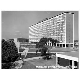 Humanities building and forum from north-west