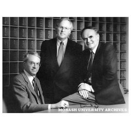 Professors Merle Ricklefs, Graeme Davison and Bill Kent from the School of Historical Studies