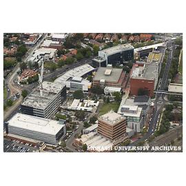 Aerial view of Monash University Caulfield campus
