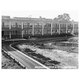 Site of Botany systems garden with Senior Zoology in background