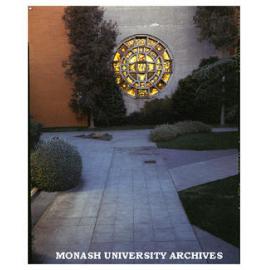 Lindesay Clark window by Leonard French, Robert Blackwood Hall, Clayton campus