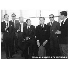 Faculty of Medicine professors in the office of Prof. Rod Andrew, Dean of Medicine