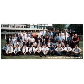 Civil Engineering 4th year students and staff at Caulfield 1997