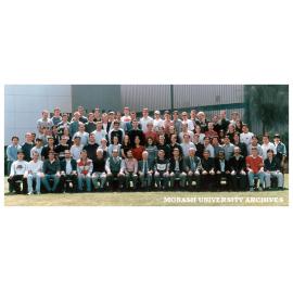 Civil Engineering 4th year students and staff at Clayton 1998
