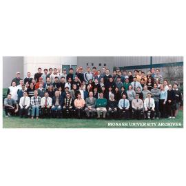 Civil Engineering 4th year students and staff at Clayton 1999