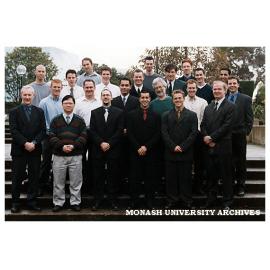 Civil Engineering 4th year students and staff at Caulfield 2000